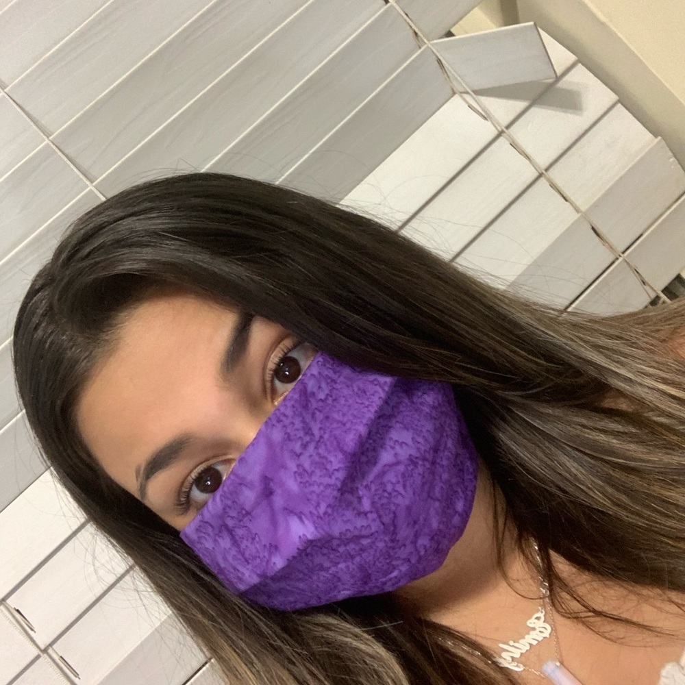 Face mask- purple tie dye